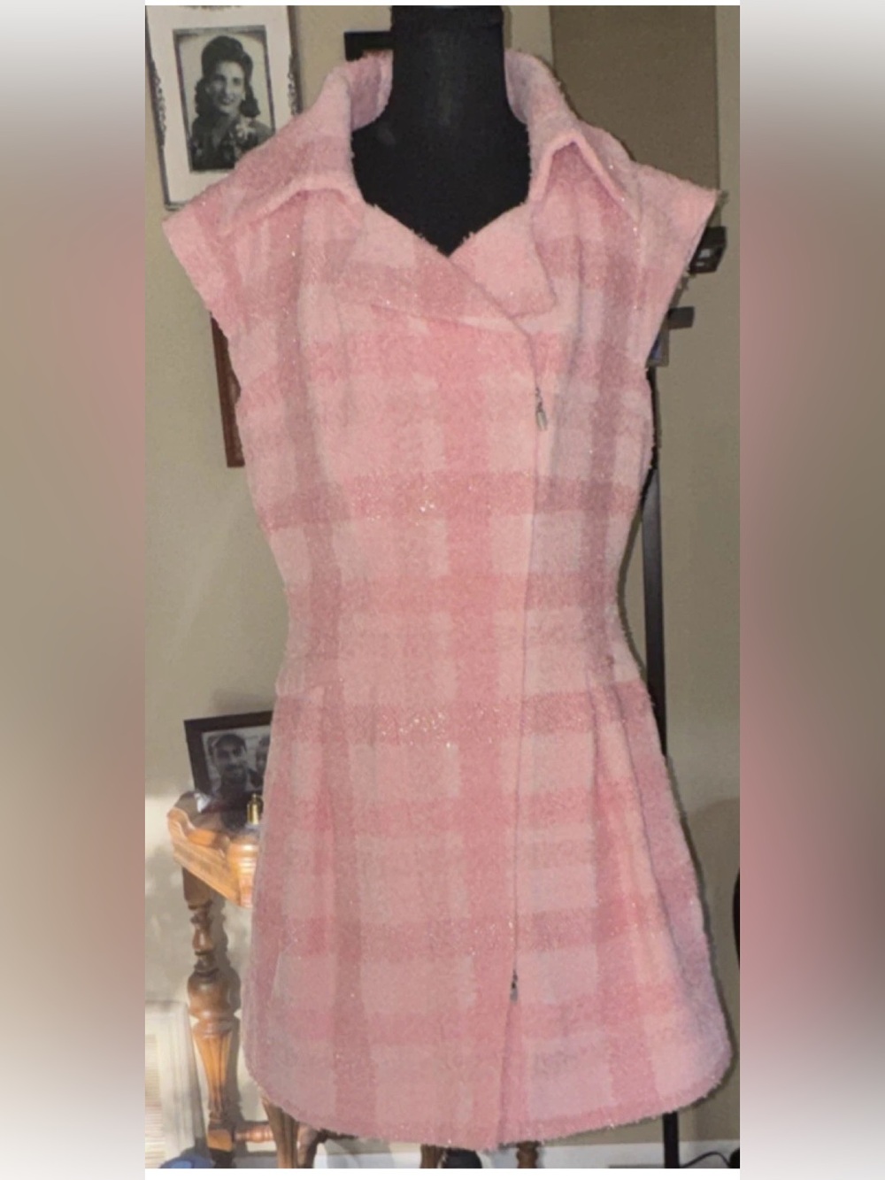 CHANEL Pink Tweed Dress NWT